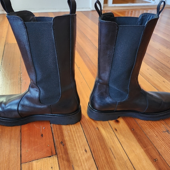 LITA BY CIARA Thrive Tall Chelsea Boot. LEATHER BLACK 41 - Picture 4 of 5